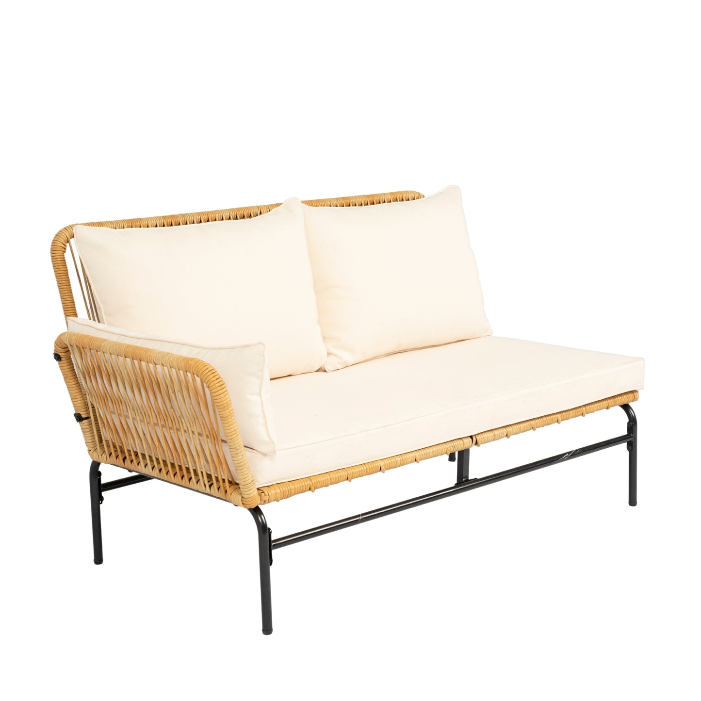 Marcel Modern Natural Wicker Patio Set