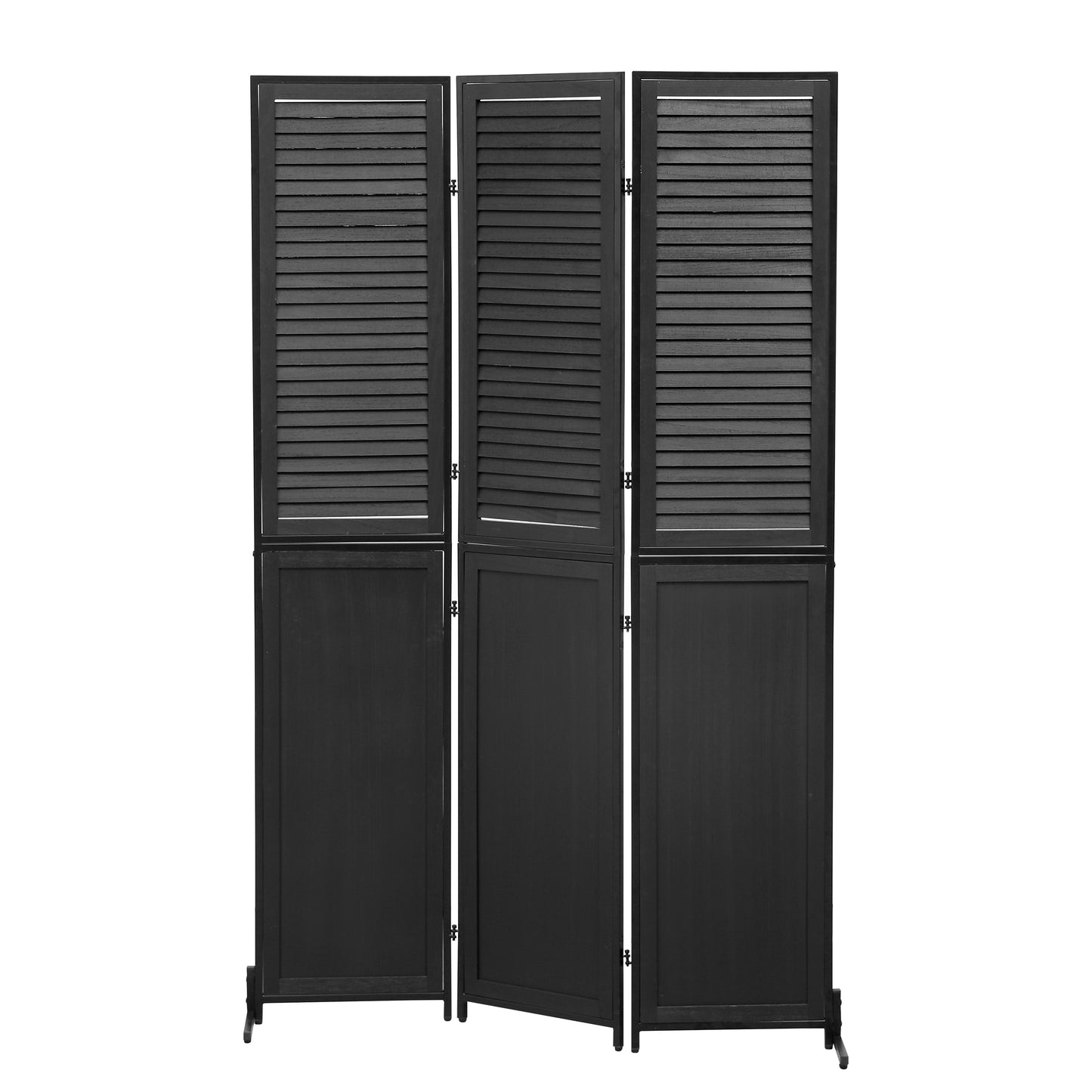 Westport Modern Wood Folding Privacy Screen