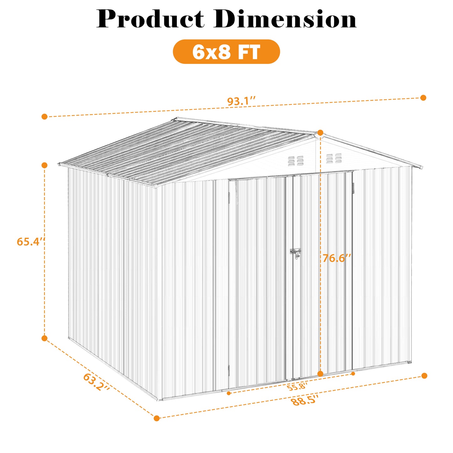 Fremont Industrial Storage Garden Shed