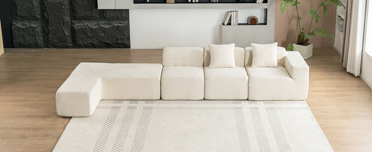 Luz Contemporary Sectional Sofa Set