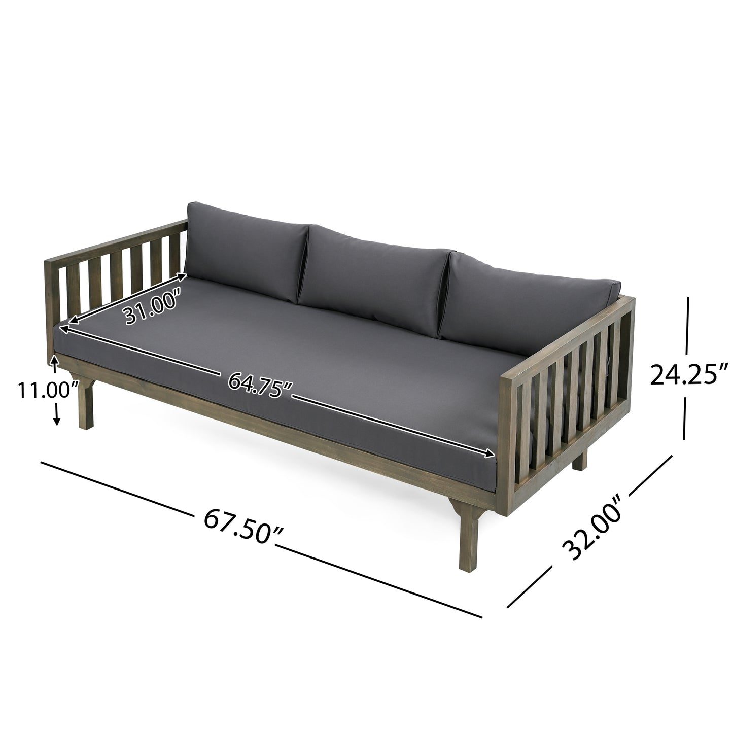 Elmcrest Craftsman Claremont 3-Seater Daybed