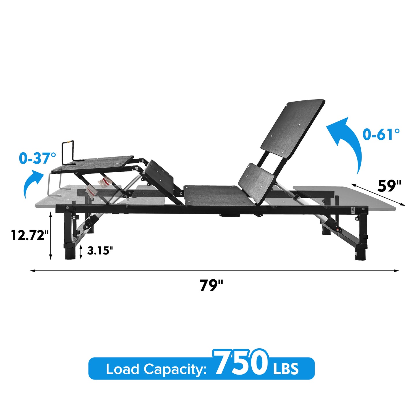 Bartholomew Modern Adjustable Bed Frame