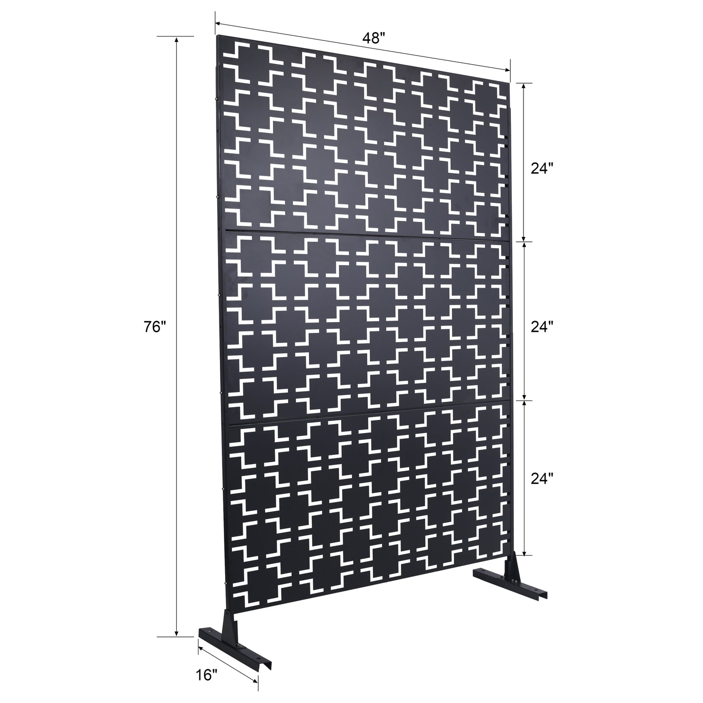 Cleo Industrial Metal Privacy Screen