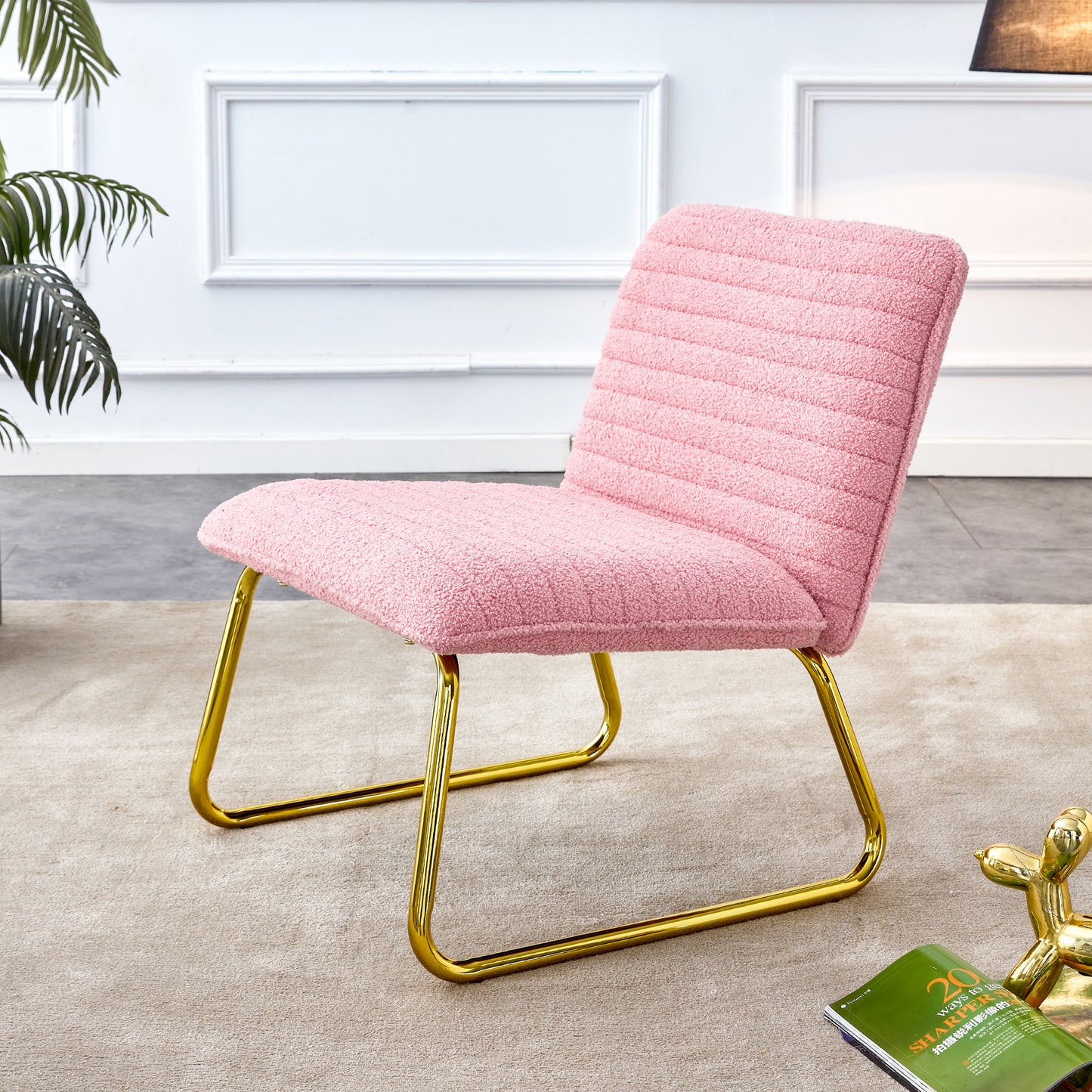 Niles Mid-Century Plush Accent Chair