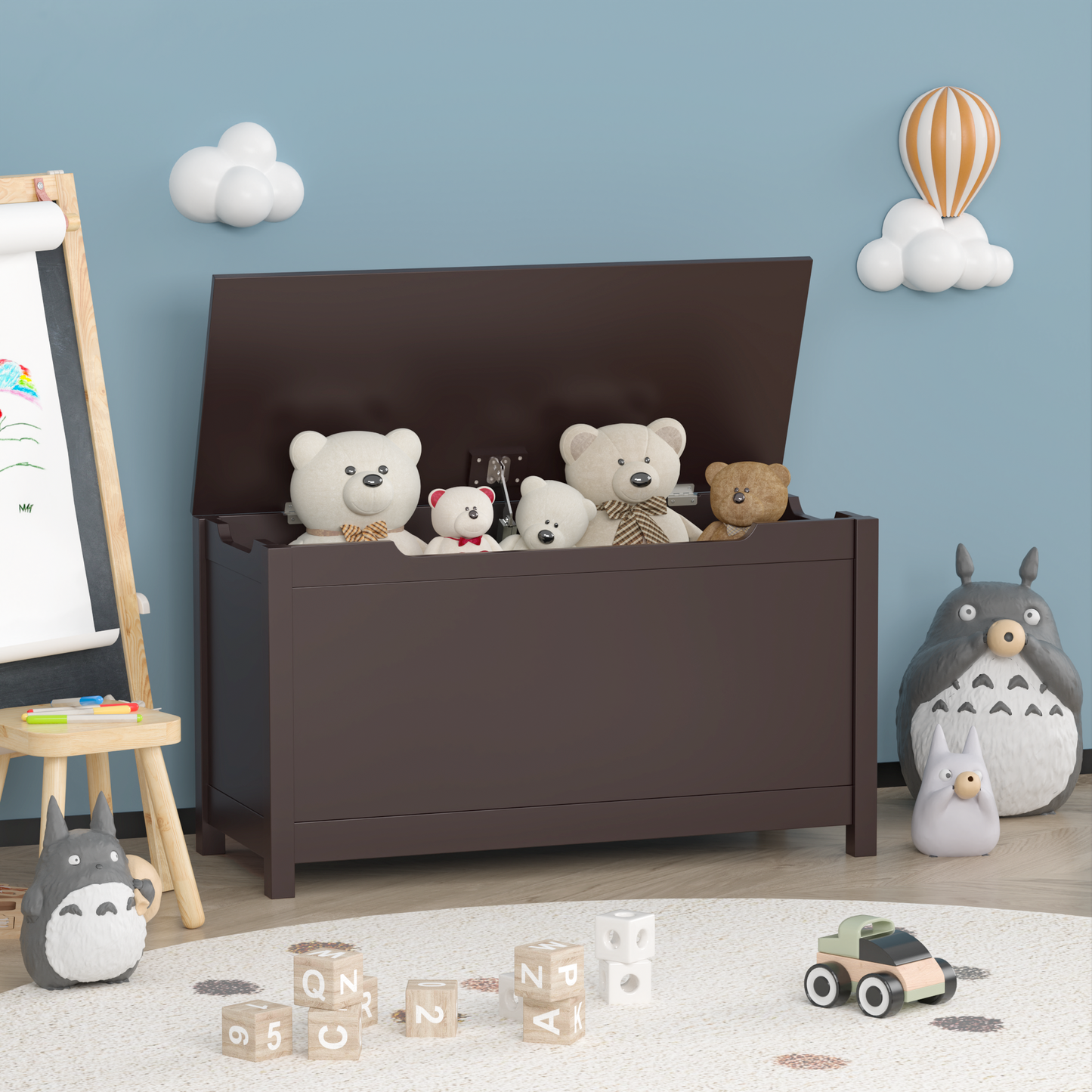 Luz Craftsman Wooden Toy Storage Box