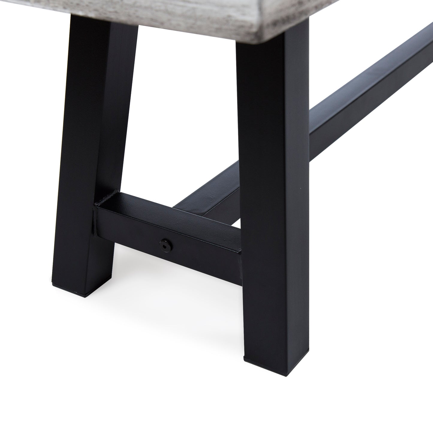 Emery Industrial Acacia Wood Bench