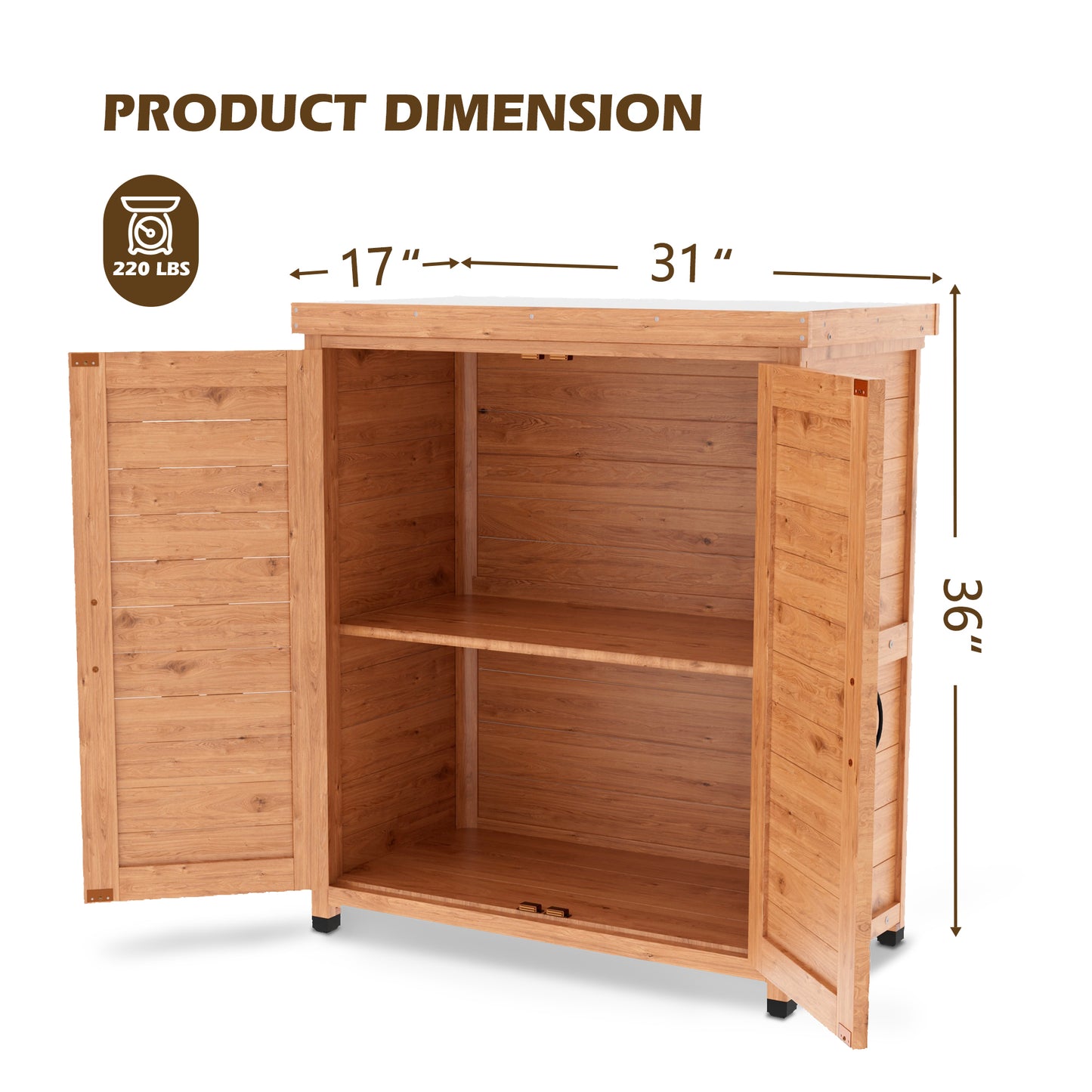 Emery Craftsman Outdoor Potting Storage Table