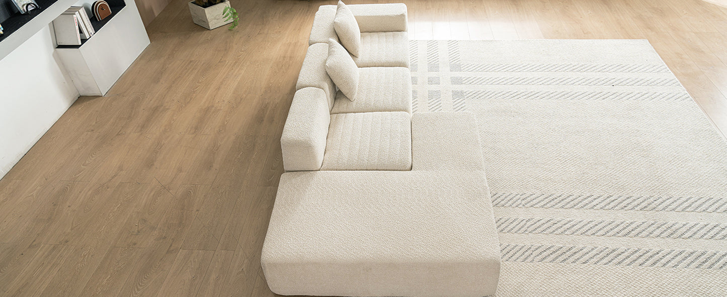 Luz Contemporary Sectional Sofa Set