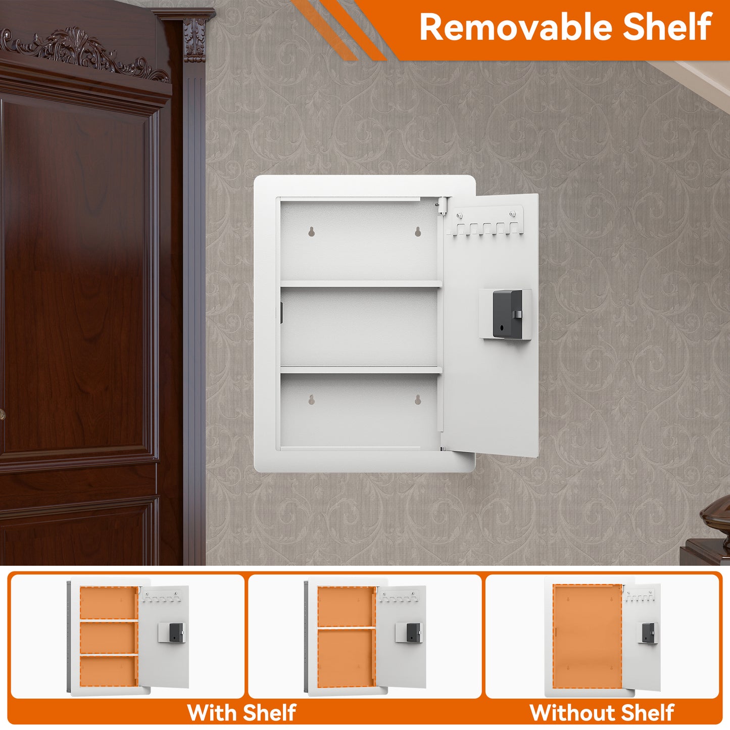 Westport Modern Digital Steel Wall Safe