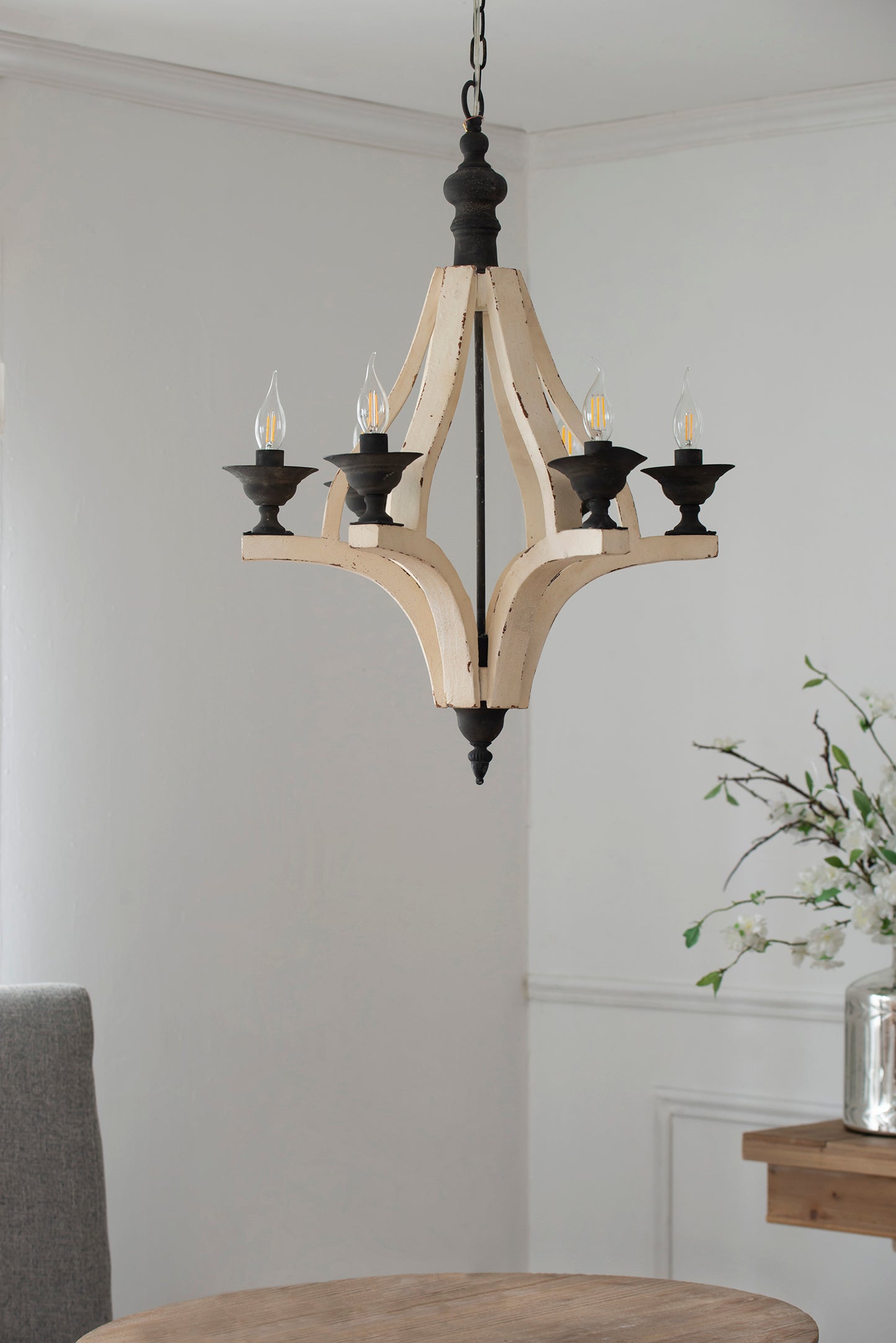 Cleo Contemporary Crystal Flush Ceiling Light