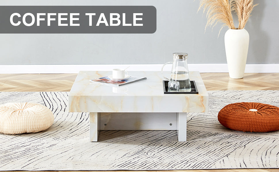 Marites Modern Elegance Marble Coffee Table
