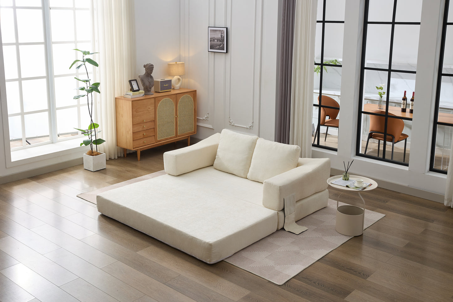 Healdsburg Contemporary Fold-Out Couch Sofa