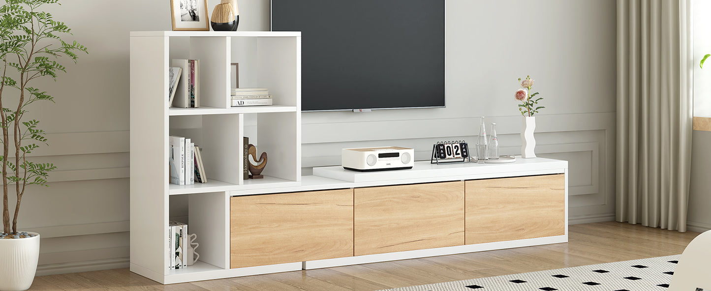 Amity Modern Extendable TV Stand Entertainment Center