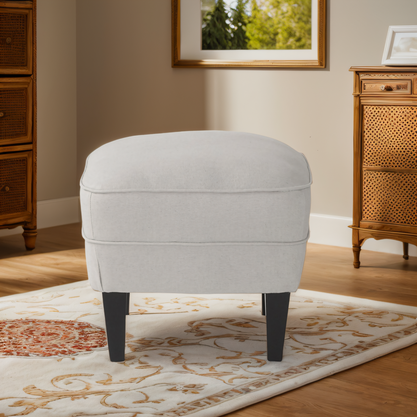 Justo Traditional Upholstered Fabric Club Chair