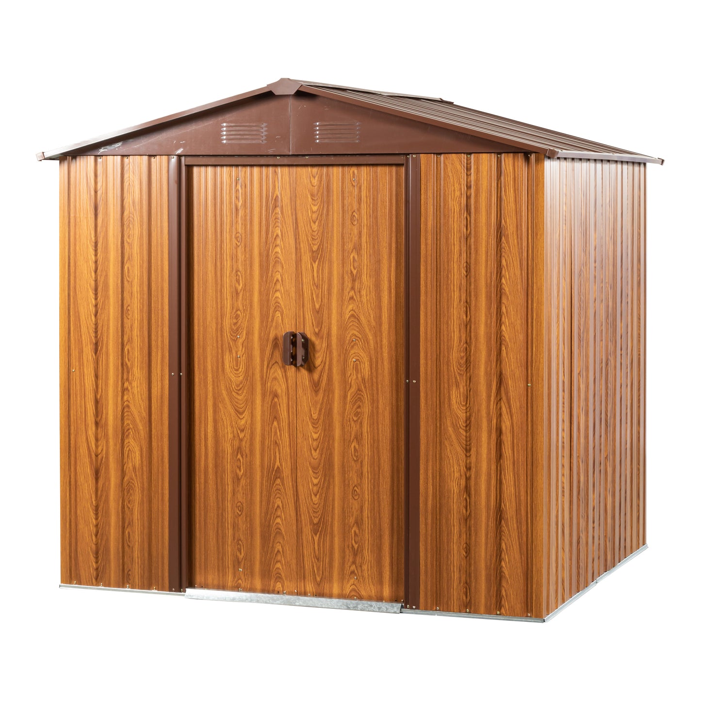 Marites Industrial Woodgrain Metal Storage