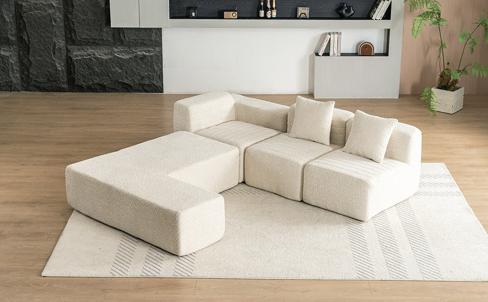 Luz Contemporary Sectional Sofa Set