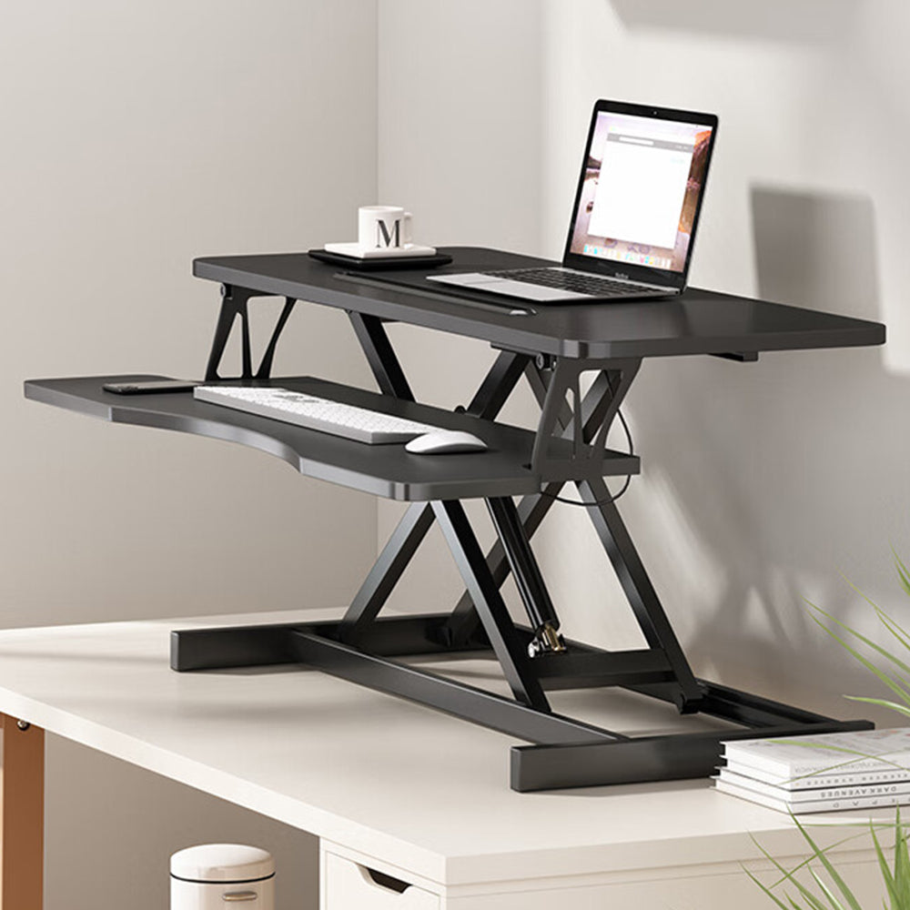 Emery Modern Adjustable Desk Riser Converter