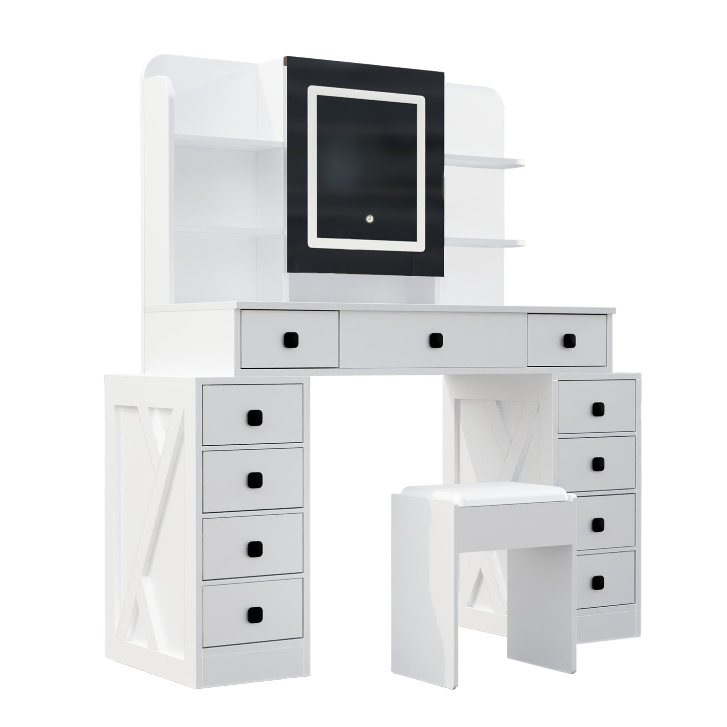 Westport Modern Desk with Sliding Mirror