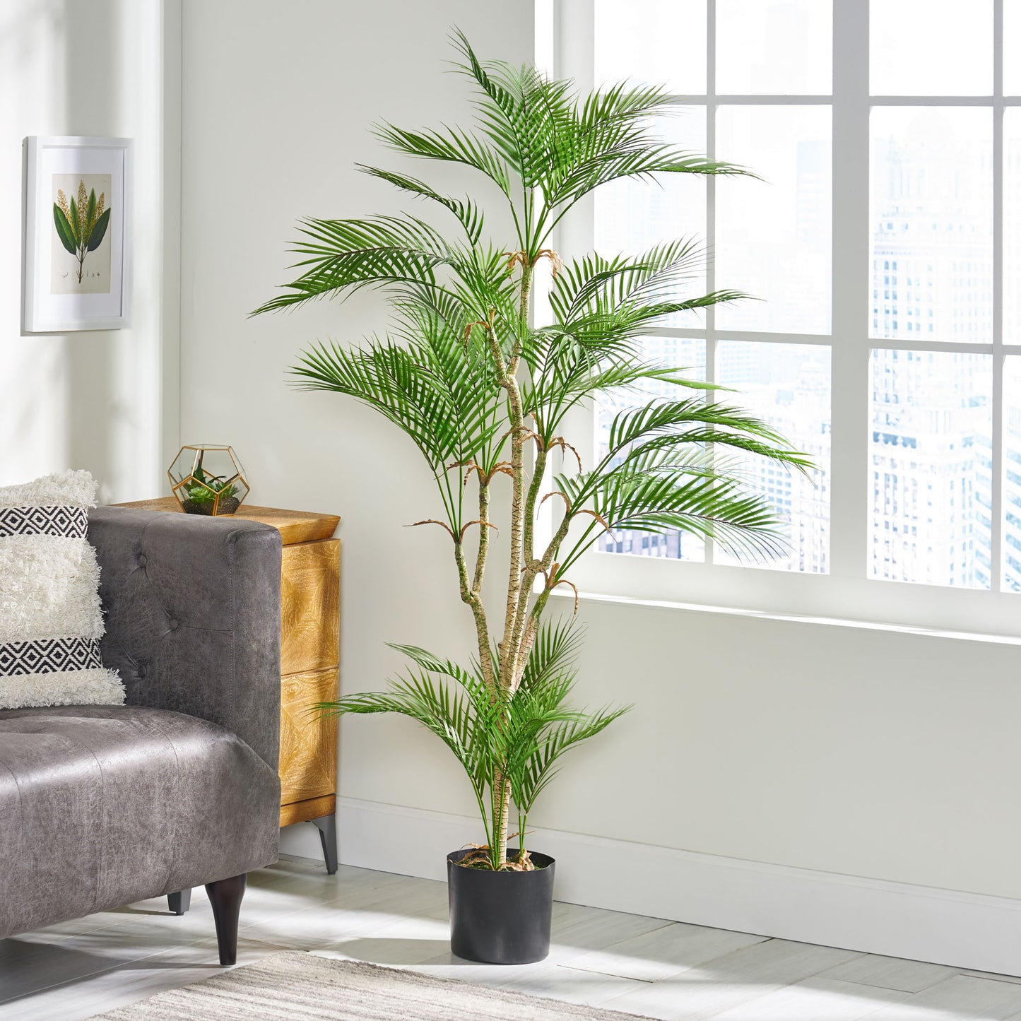 Cleo Contemporary Royal Palm Artificial Tree