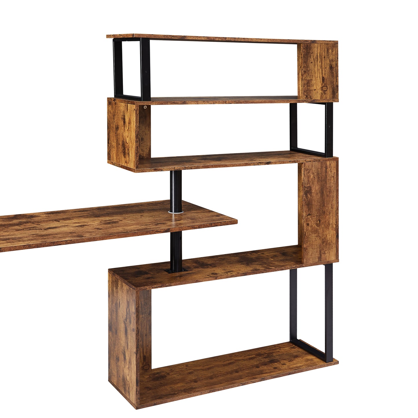 Somerset Modern Tiger L-Shaped Office Desk