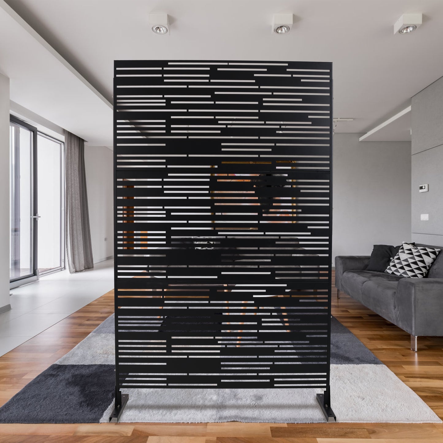 Calista Industrial Metal Privacy Screen