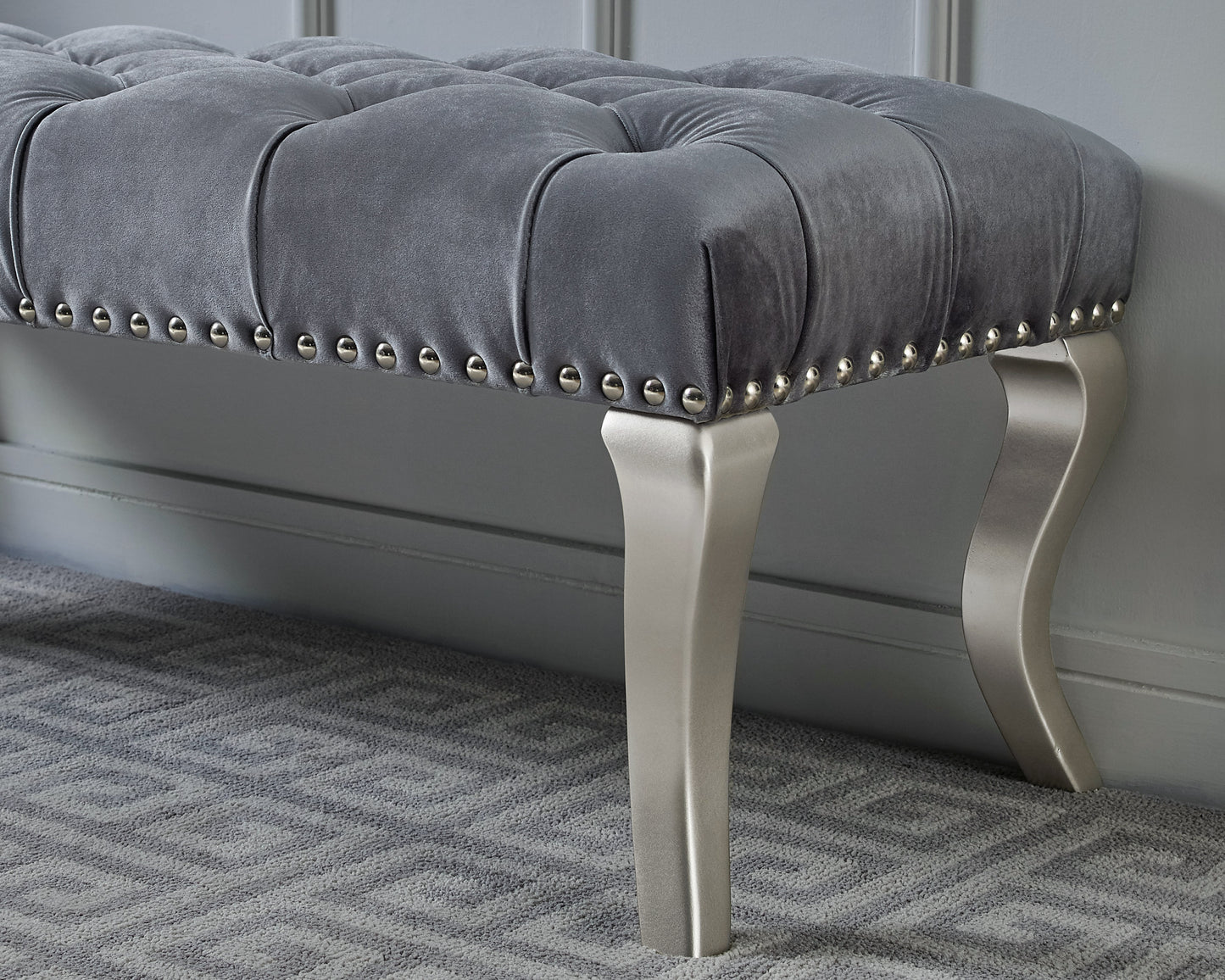Westport Contemporary Velvet Tufted Bench