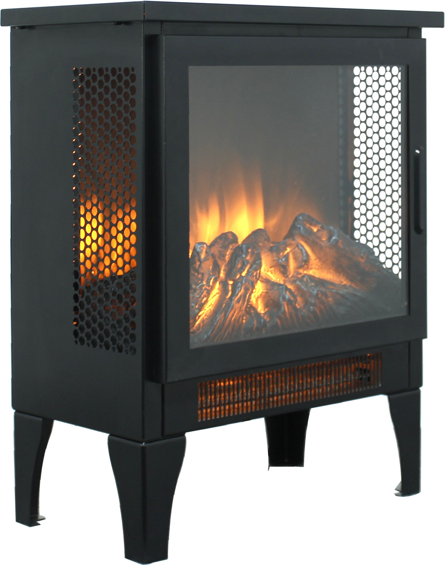 Mission Contemporary Electric Fireplace Stove Heater