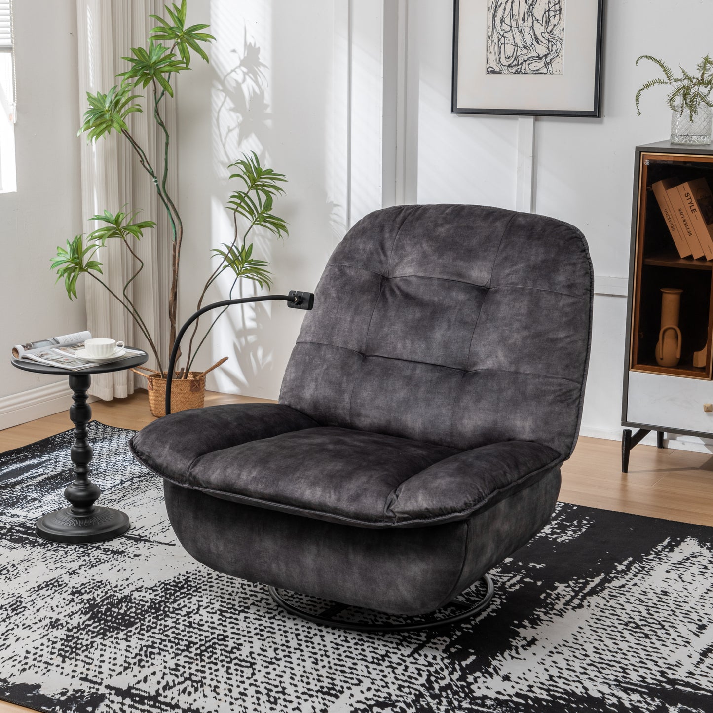 Irvington Modern Velvet Recliner Chair