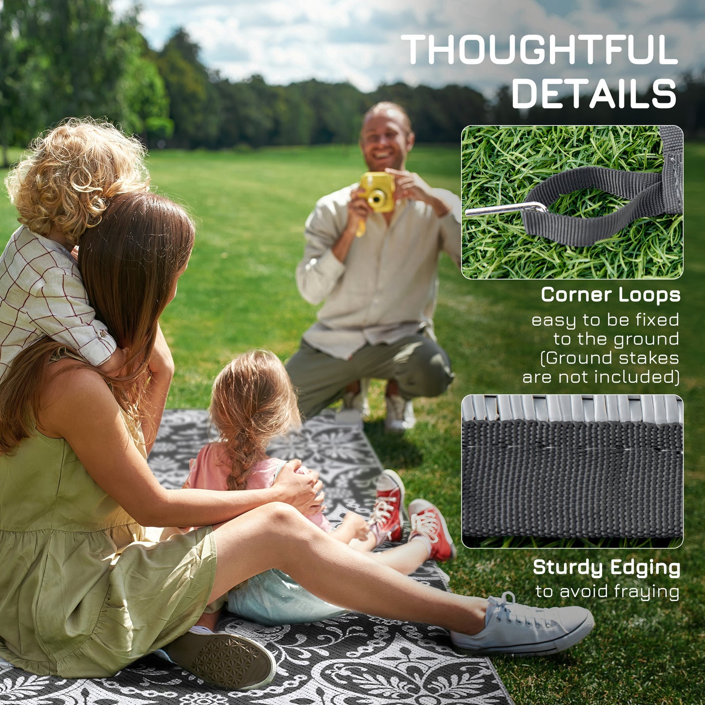 Centerville Contemporary Reversible Outdoor Rug