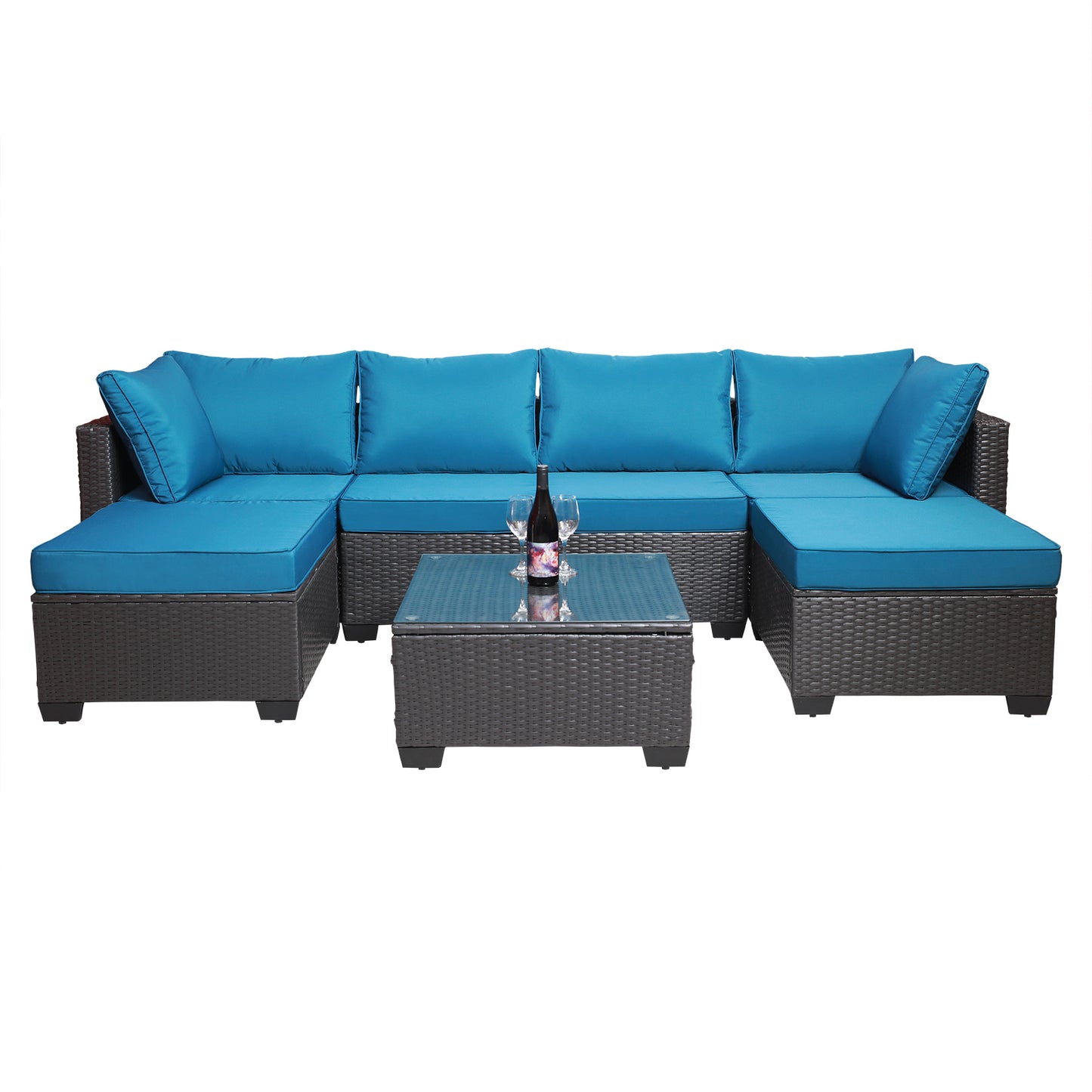 Cleo Modern Rattan Patio Set