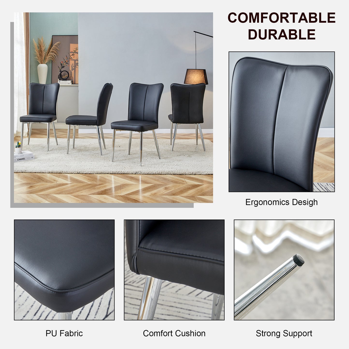 Amity Modern Minimalist Dining Chairs