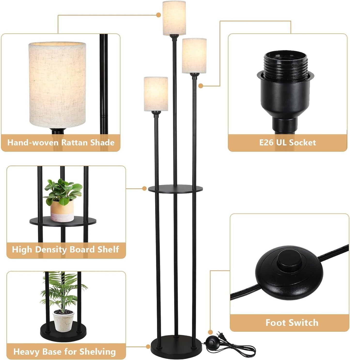 Ghivi Industrial Floor Lamp