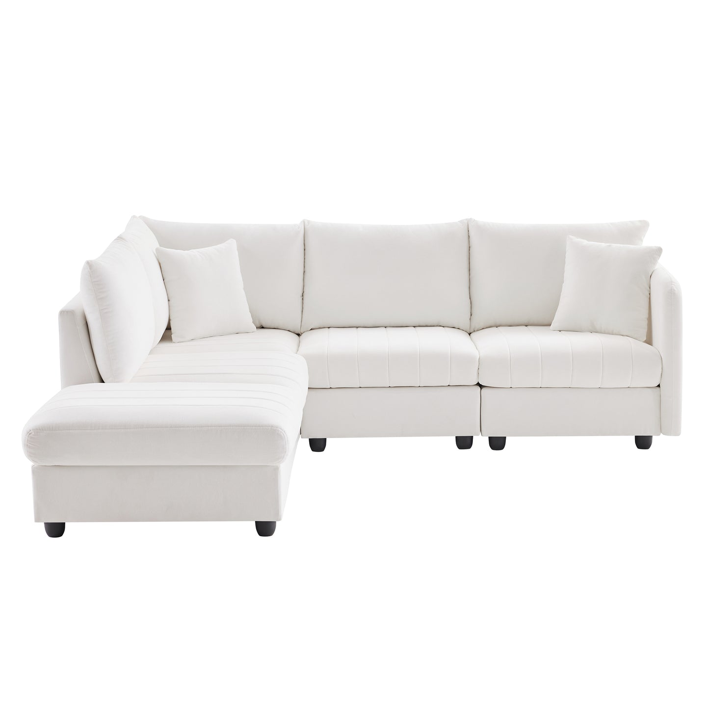 Amity Modern Modern Stripe Sectional Sofa