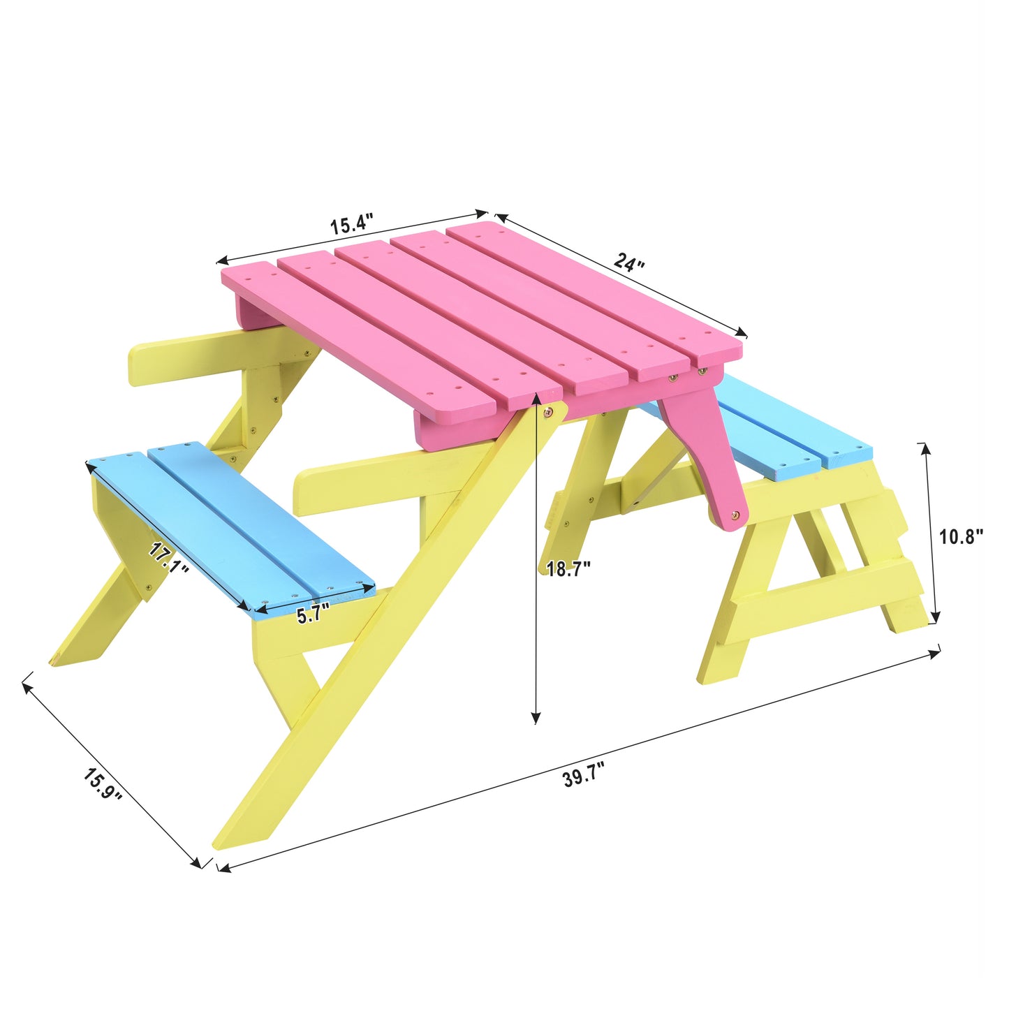 Marcel Craftsman Multifunctional Chair-Table Set