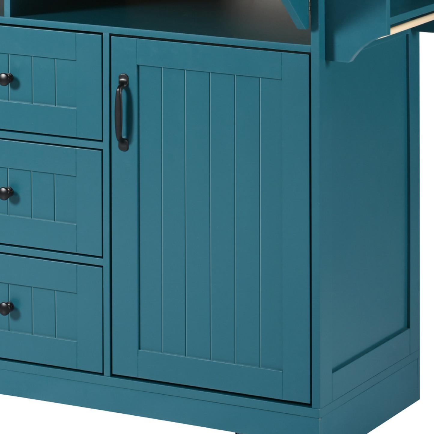 Cleo Modern Rolling Kitchen Cart