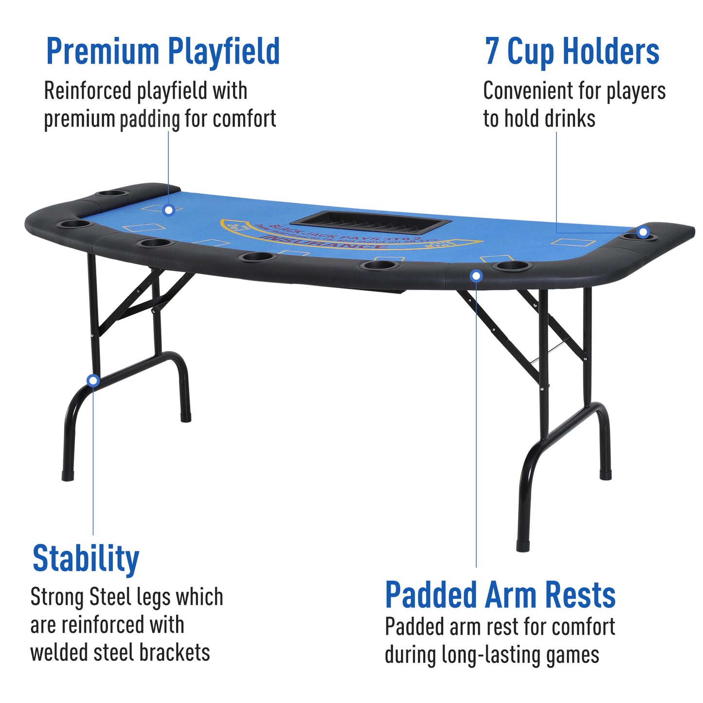Fitch Contemporary Velvet Poker Table