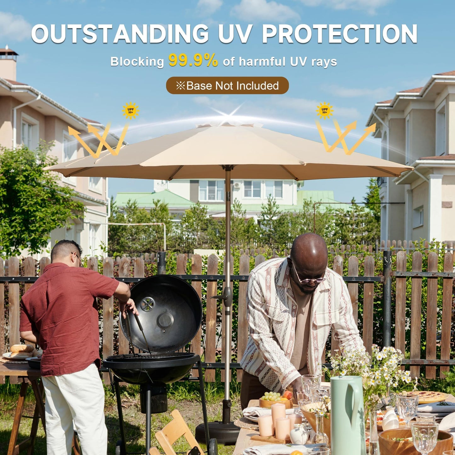 Warmsprings Contemporary Outdoor Patio Umbrella
