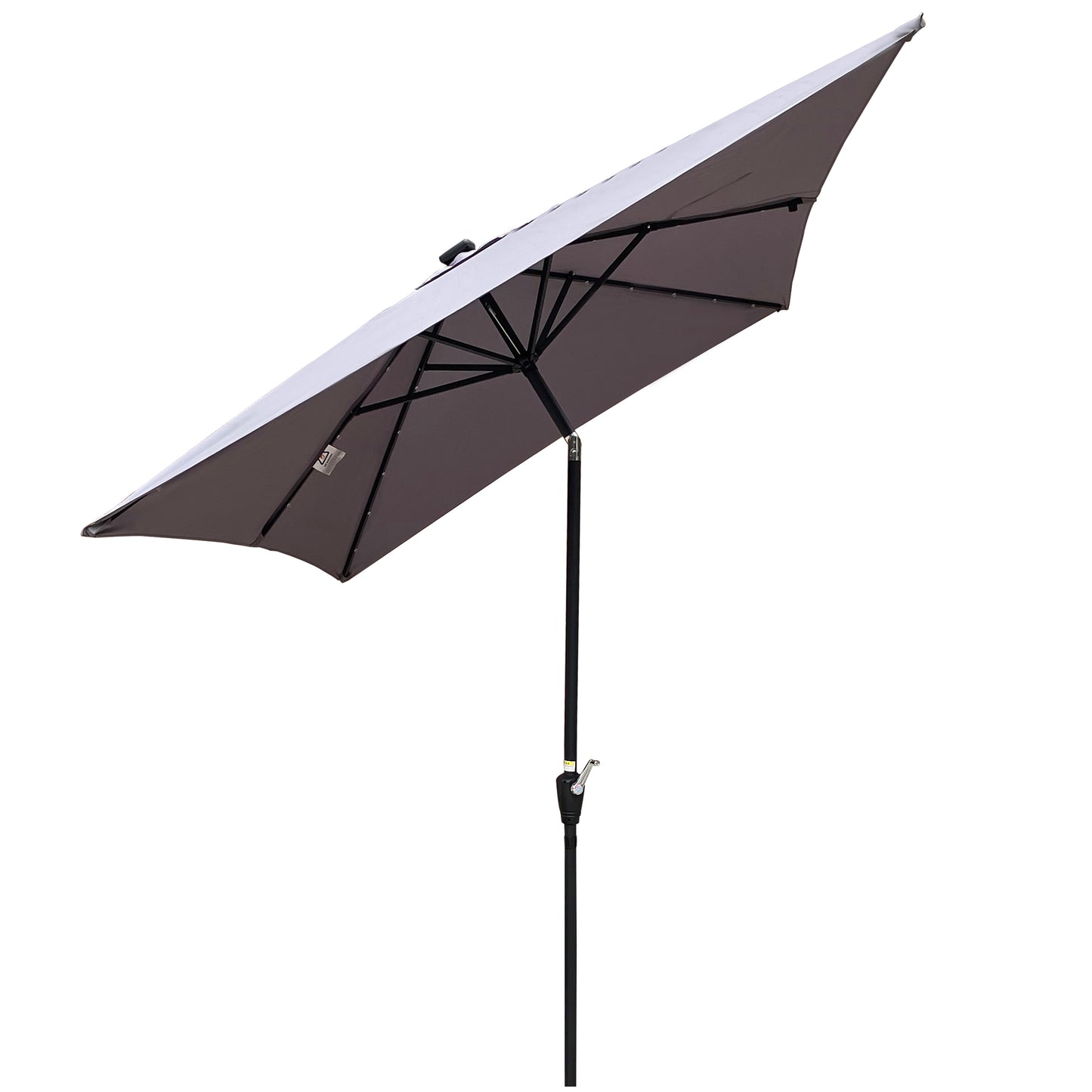 Bartholomew Modern Solar LED Patio Umbrella
