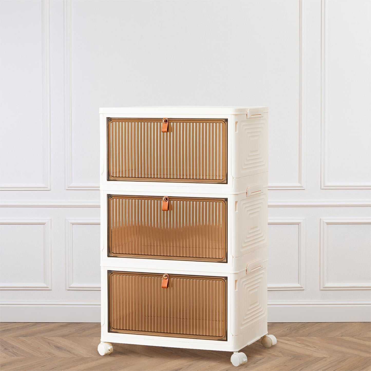Amity Modern Stackable Storage Bins Organizers