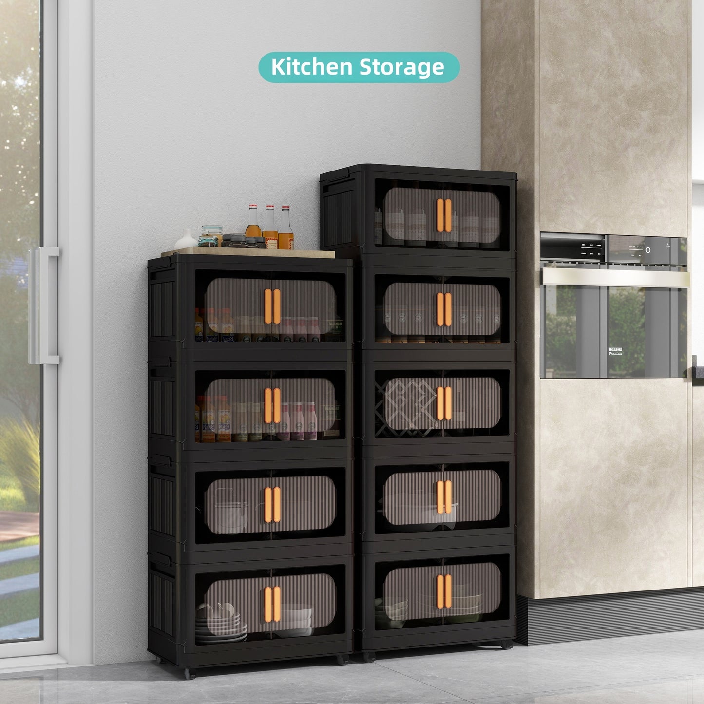 Napa Modern Folding Storage Cabinet