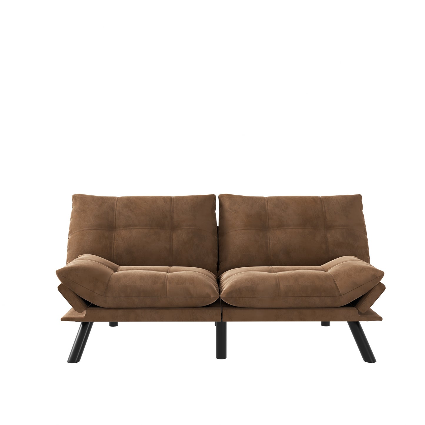 Kingsly Modern Leather Convertible Sofa Bed