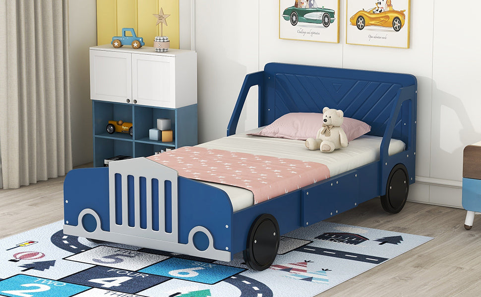 Calista Modern Velvet Car Shaped Platform Bed