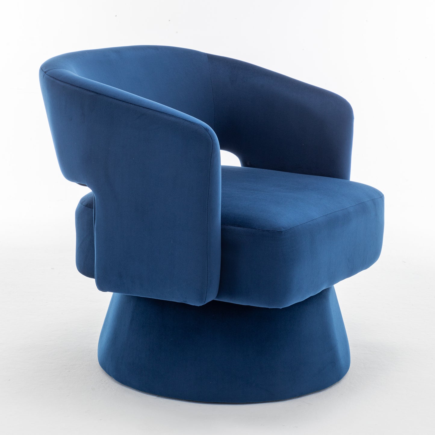 Elmcrest Traditional Velvet Swivel Accent Chair