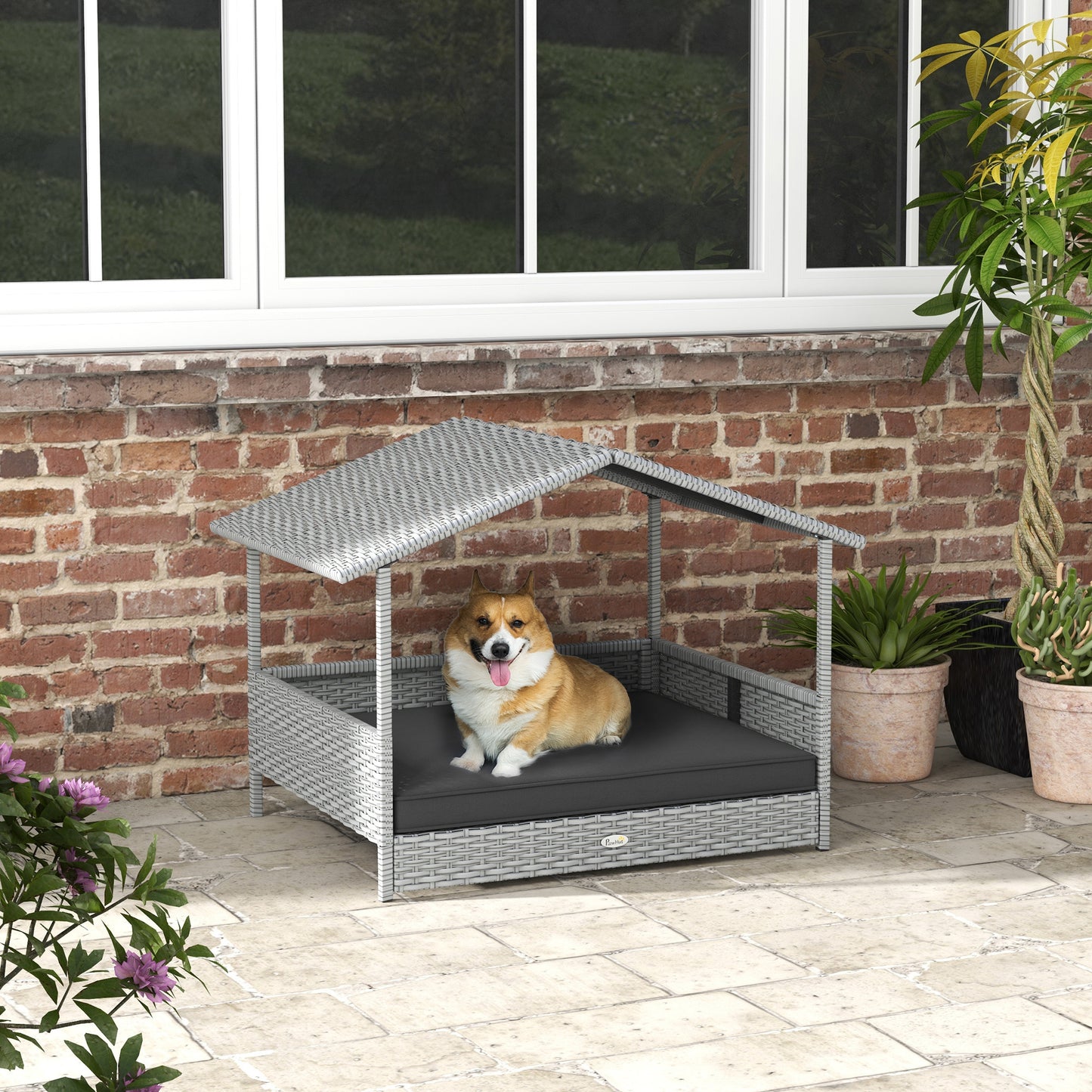 Cleo Contemporary Wicker Canopy House