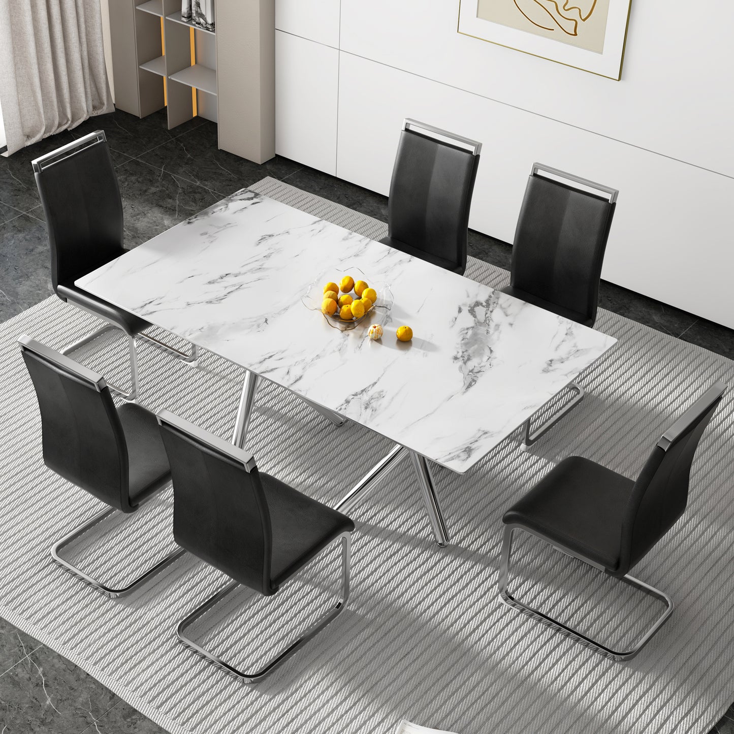 Emery Modern Glass Dining Table