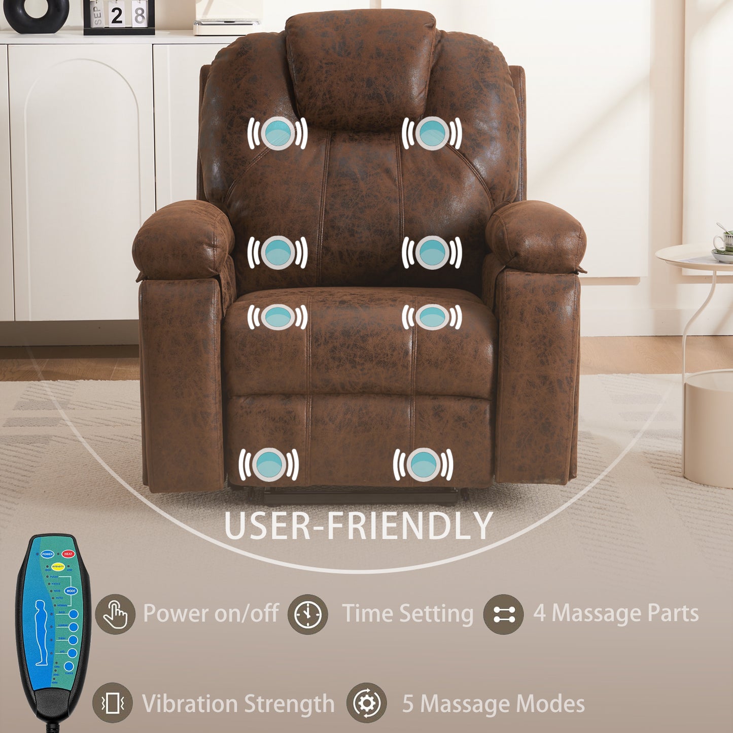 Silverleaf Modern Massage Lift Recliner