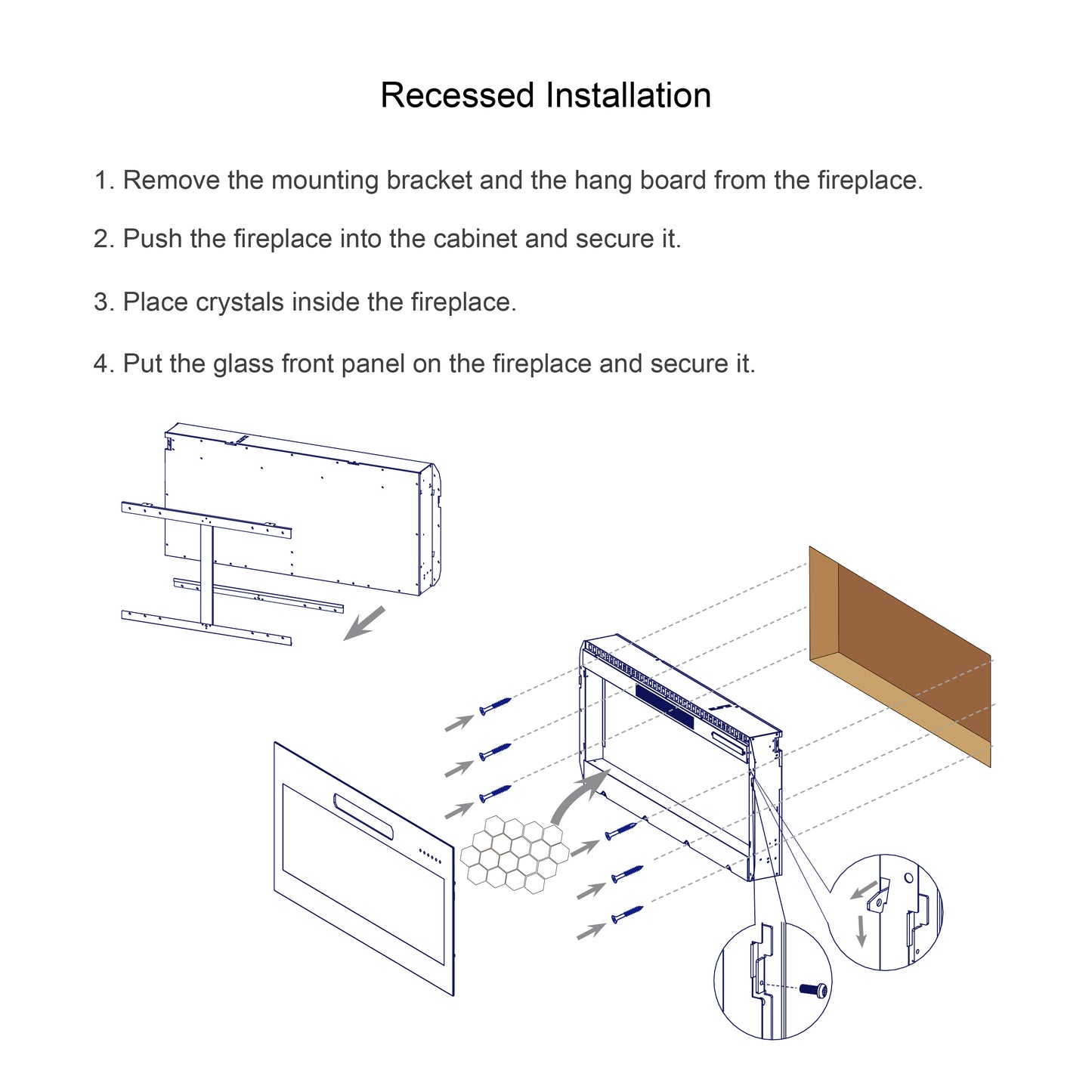 Marites Modern Ultra Thin Wall Fireplace