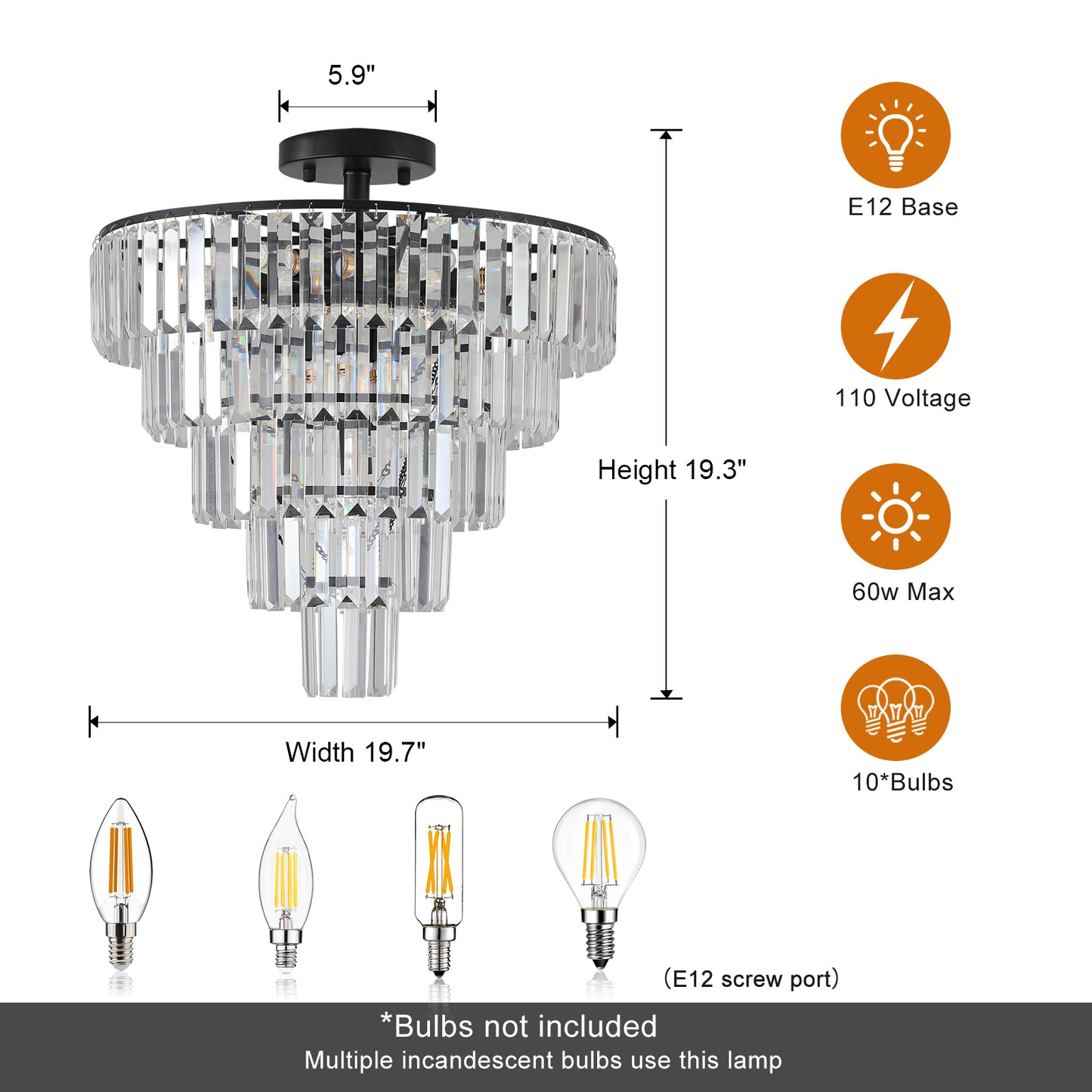 Oakridge Modern Crystal Chandelier