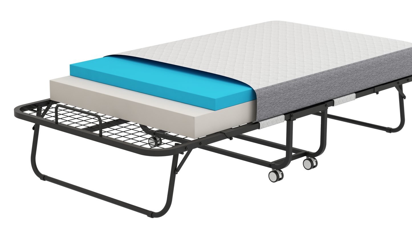 Ghivi Modern Folding Rollaway Guest Bed