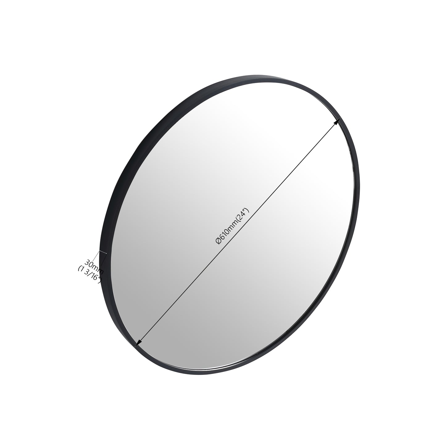 Silverleaf Contemporary Classic Round Mirror